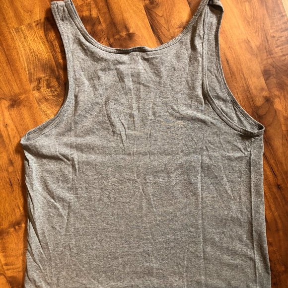 VINTAGE 1998 LABATT BLUE TANK TOP GREY LARGE - Picture 4 of 4